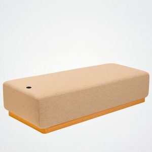 Workspace rectangular pouffe