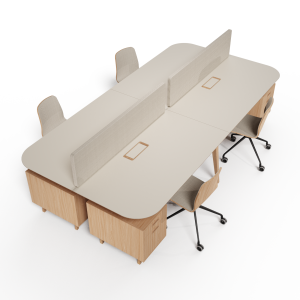Prosper 4-seater bench