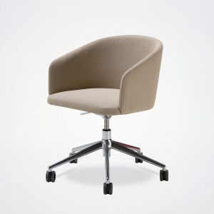 Oscar 5-branch chair with castors